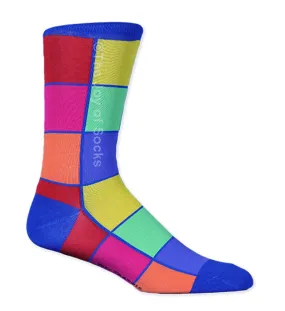 Bright Squares Socks (Men's)