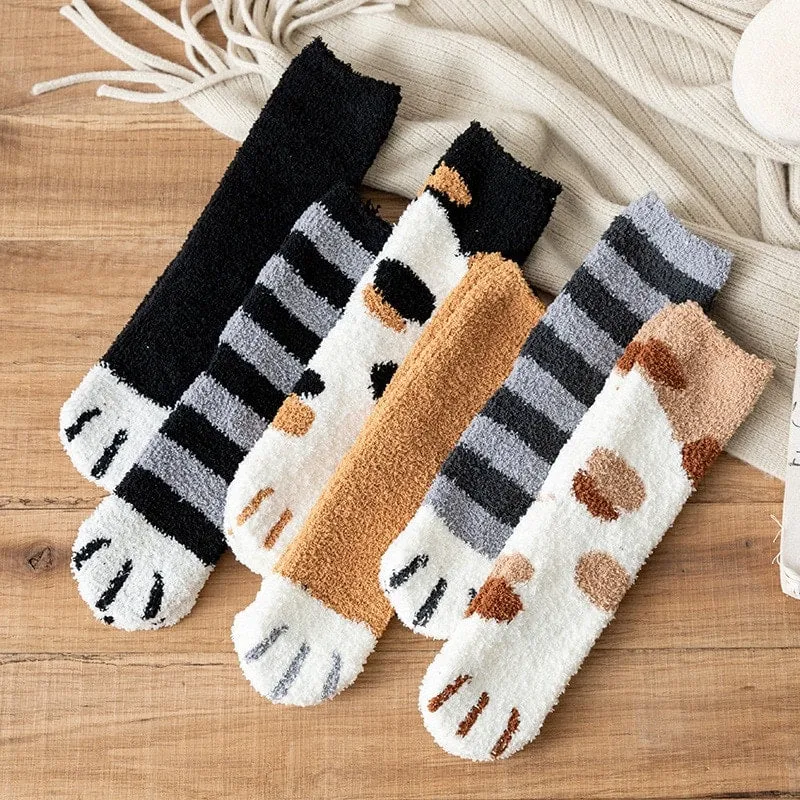 Cute Cat Paw Socks