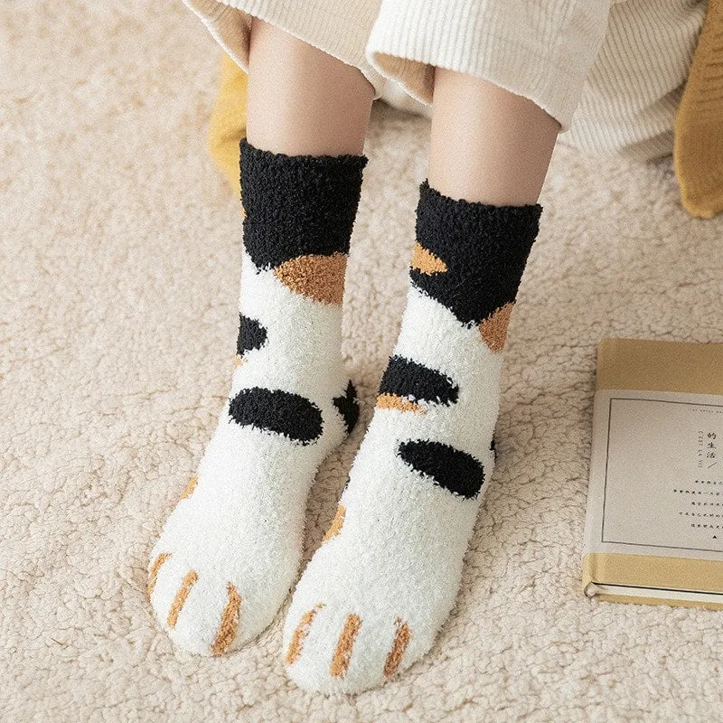 Cute Cat Paw Socks