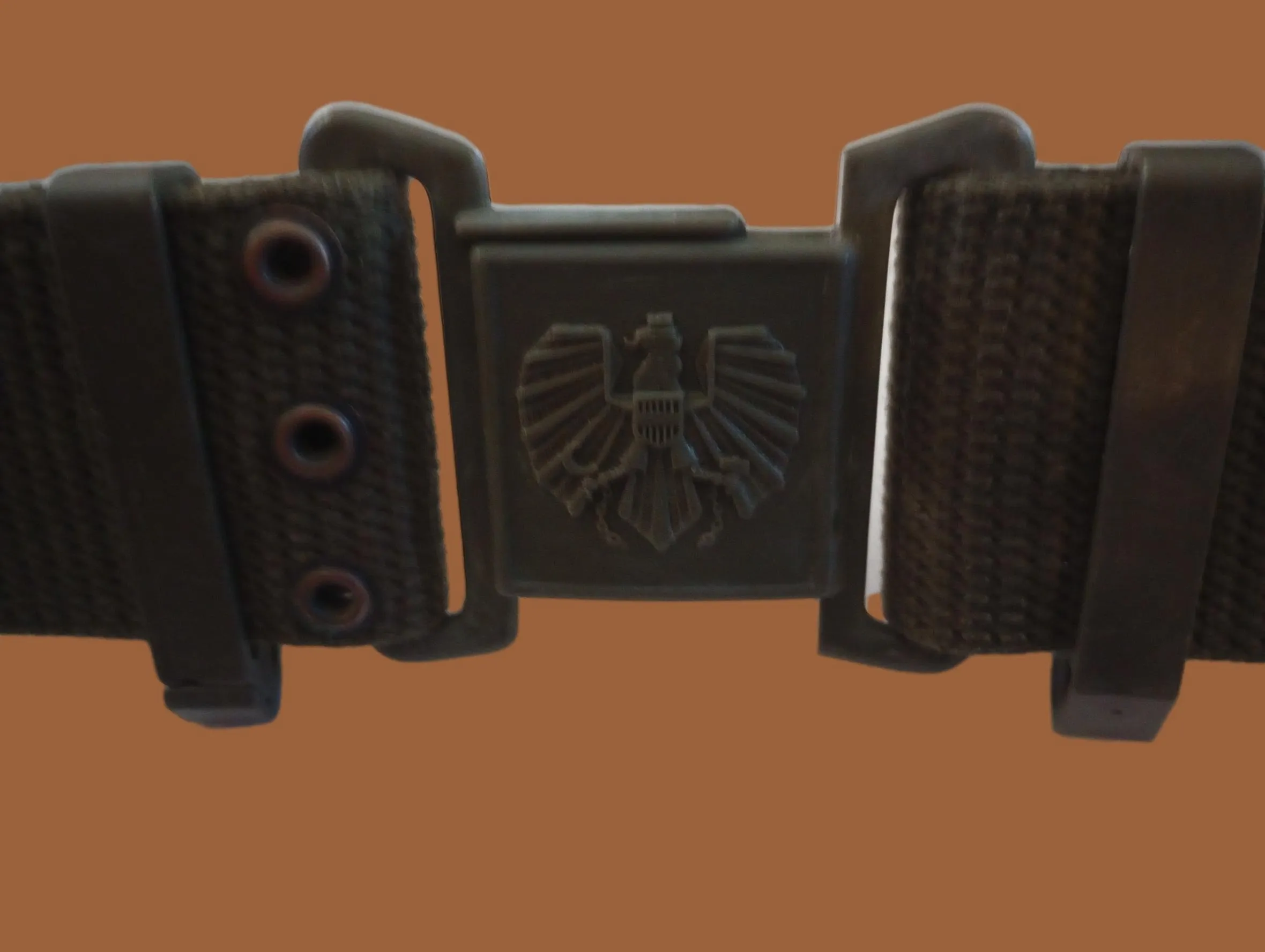 GENUINE AUSTRIAN MILITARY GLOCK ARMY COMBAT PISTOL BELT AND BUCKLE