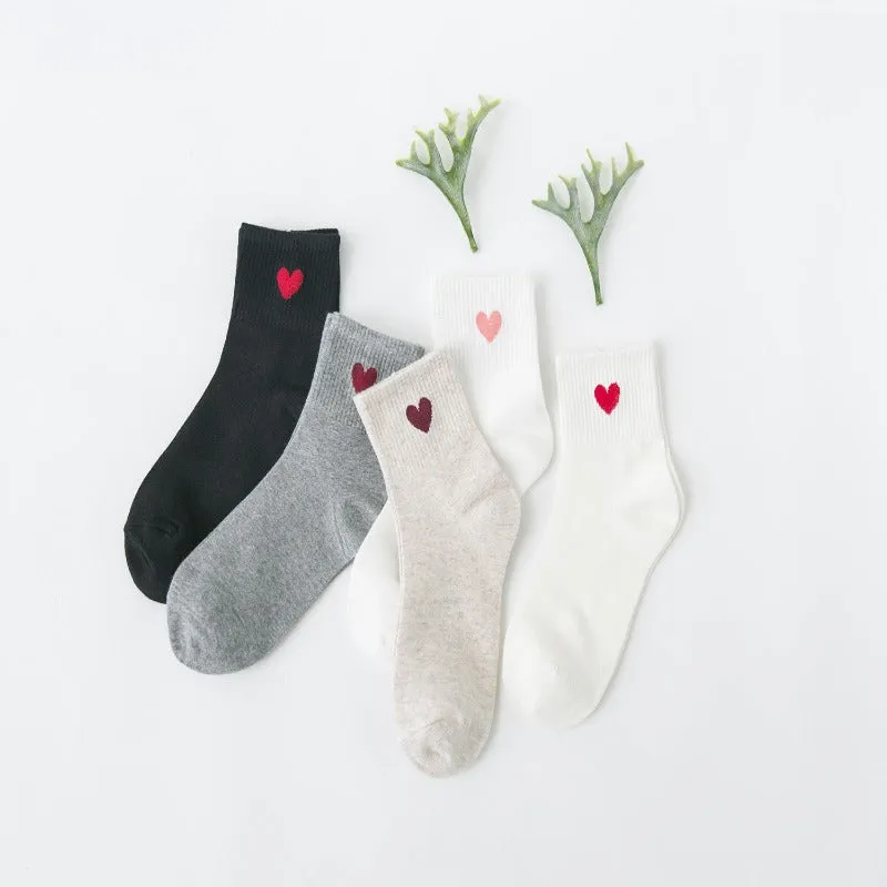 Kawaii Love Heart Socks Collection