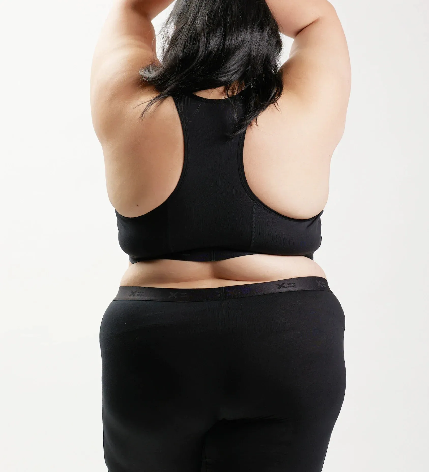 Racerback Soft Bra - Charcoal Logo