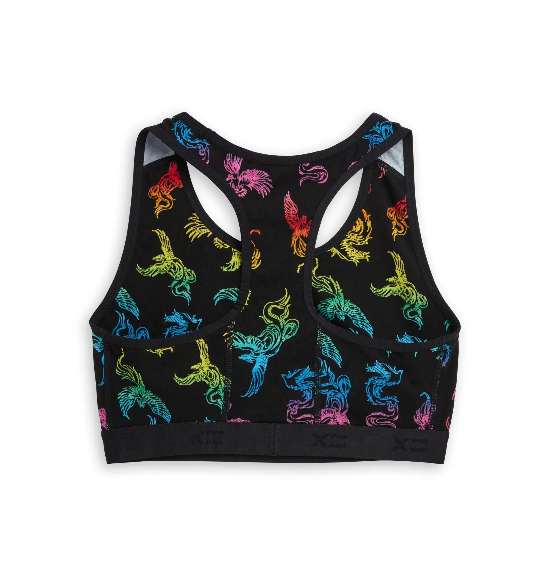 Racerback Soft Bra - Rainbow Phoenix
