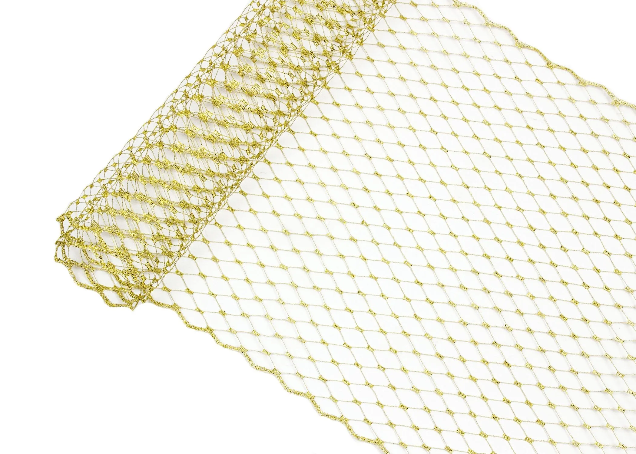 Russian Birdcage Veil Netting 10" Wide - Sold by the Yard