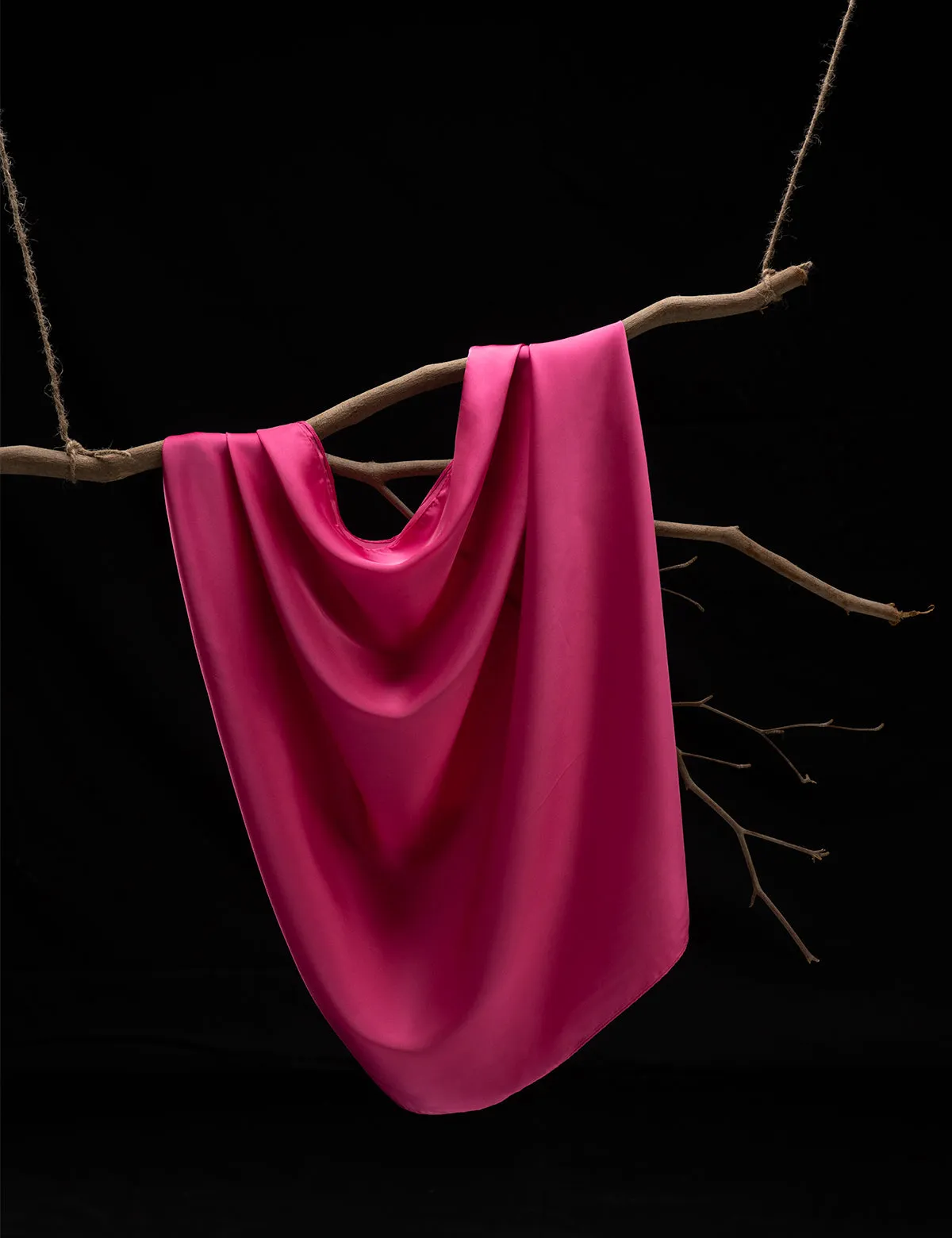 Satin Silk - Hot Pink