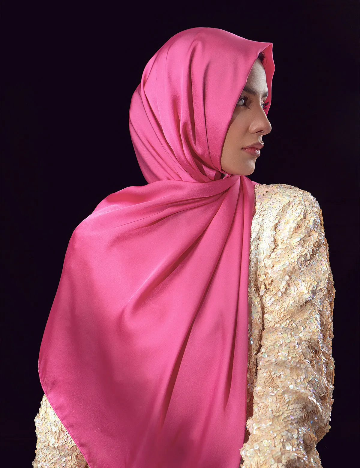 Satin Silk - Hot Pink
