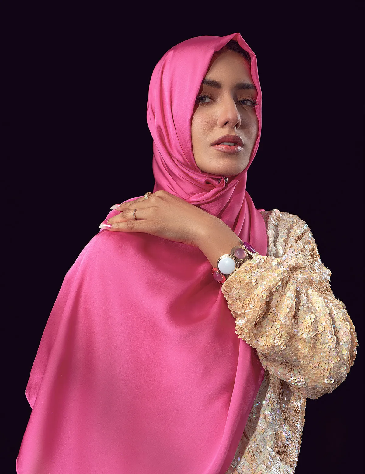 Satin Silk - Hot Pink