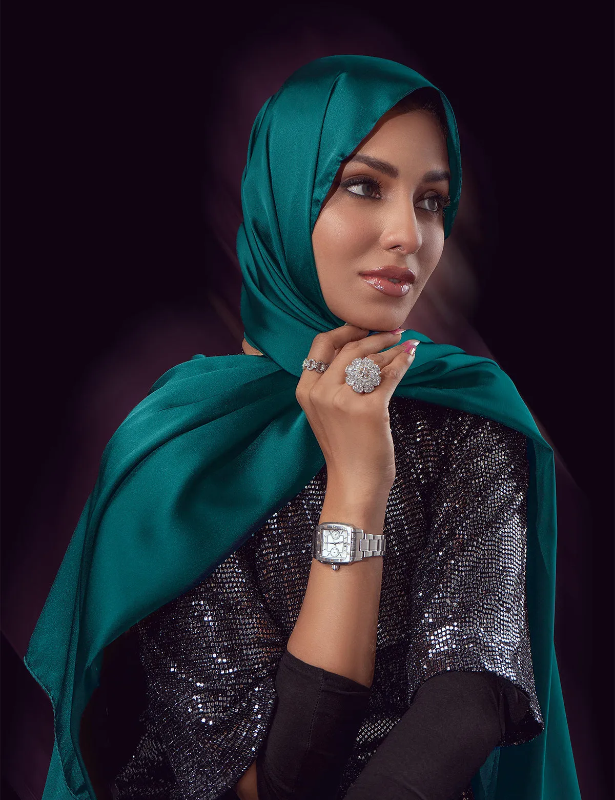 Satin Silk - Teal