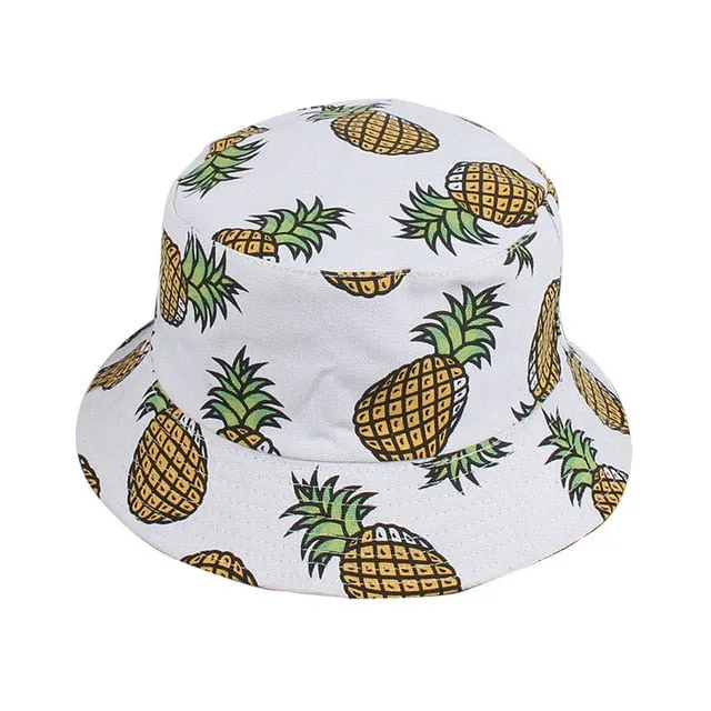 Summer White Pineapple Printed